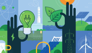 Green energy illustration