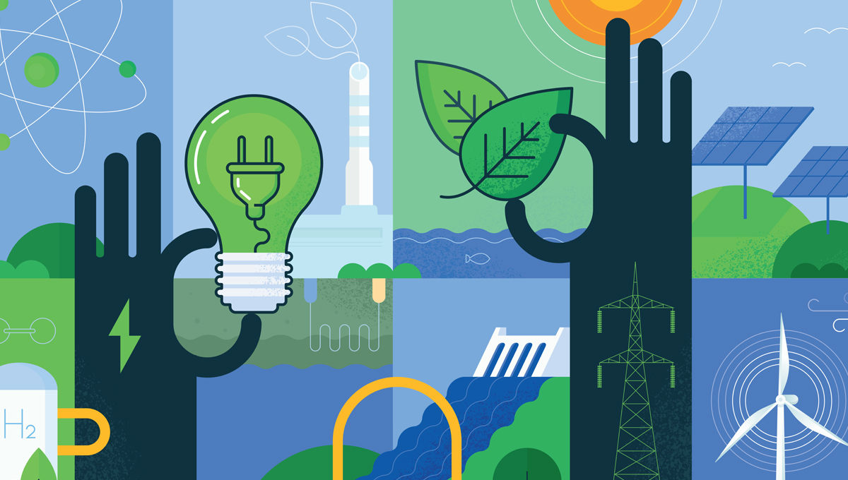 Green energy illustration