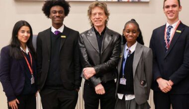 Sir Mick Jagger visits The Mick Jagger Centre in Dartford for 25th anniversary