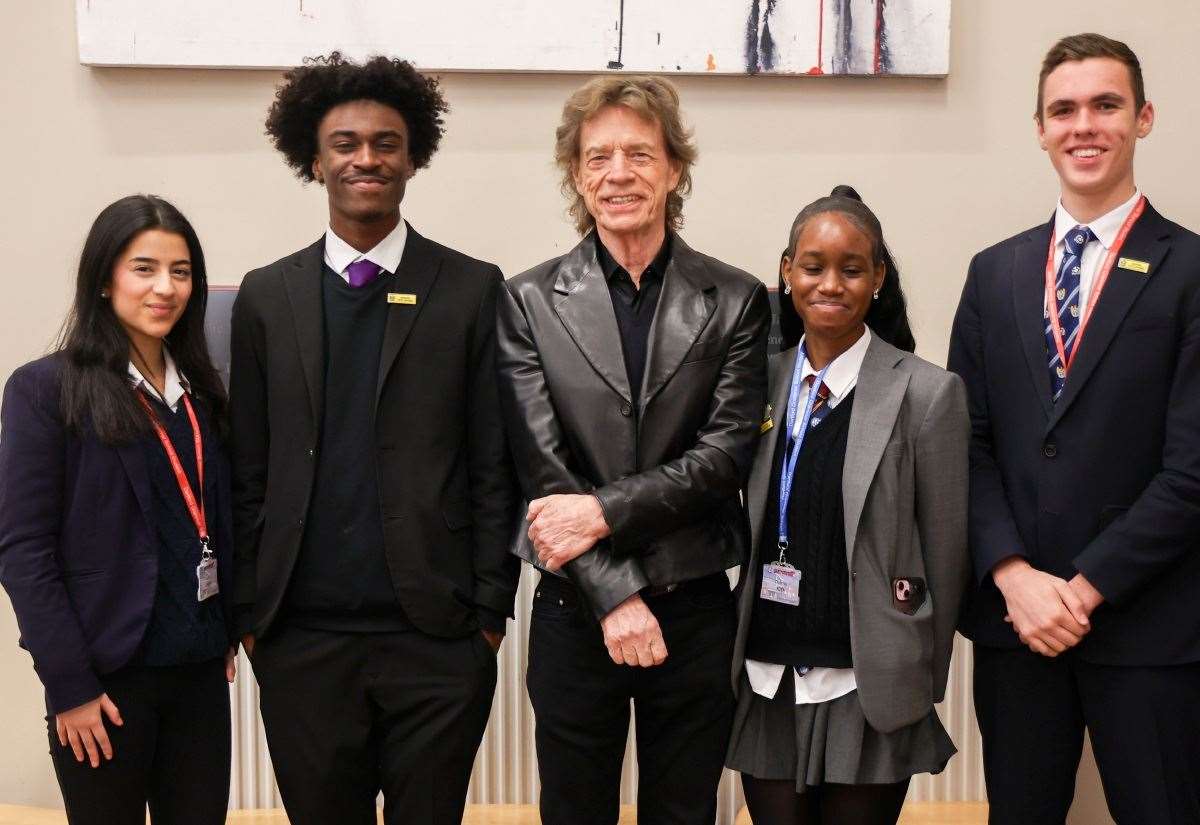 Sir Mick Jagger visits The Mick Jagger Centre in Dartford for 25th anniversary