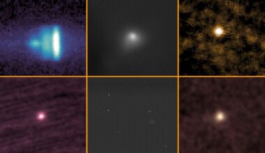 A collection of comet 3I/ATLAS images released by NASA.