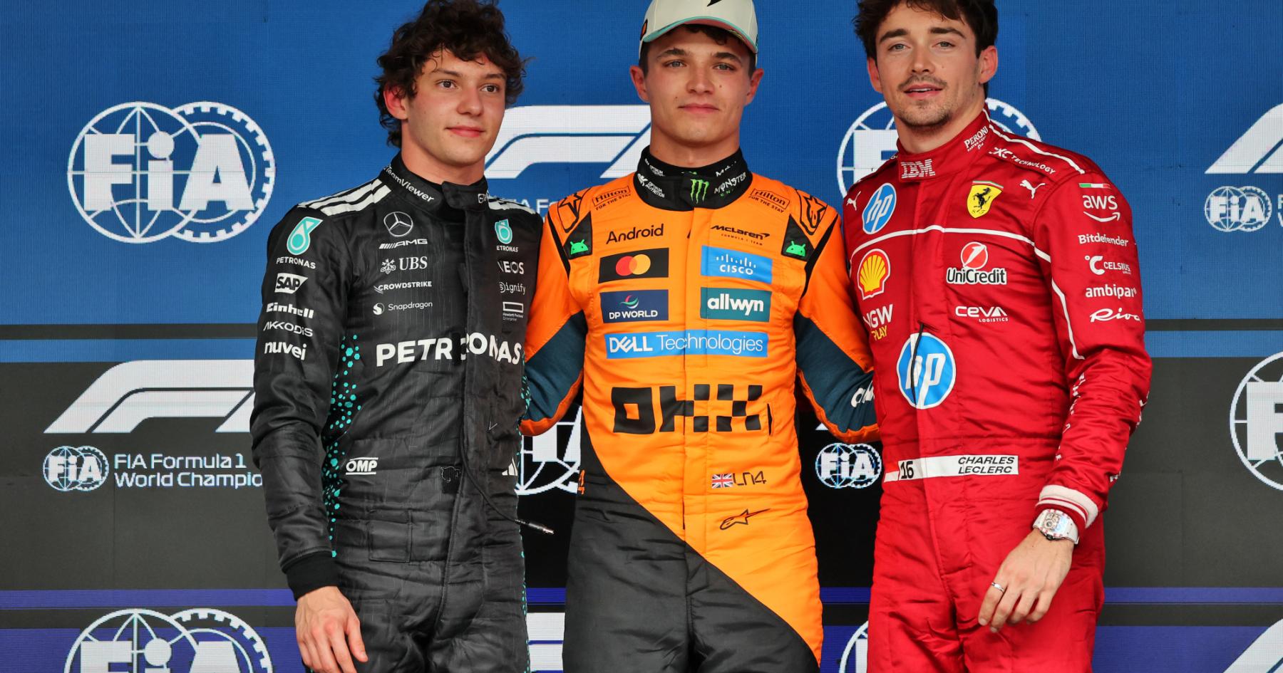 Full starting grid for 2025 F1 Brazilian Grand Prix