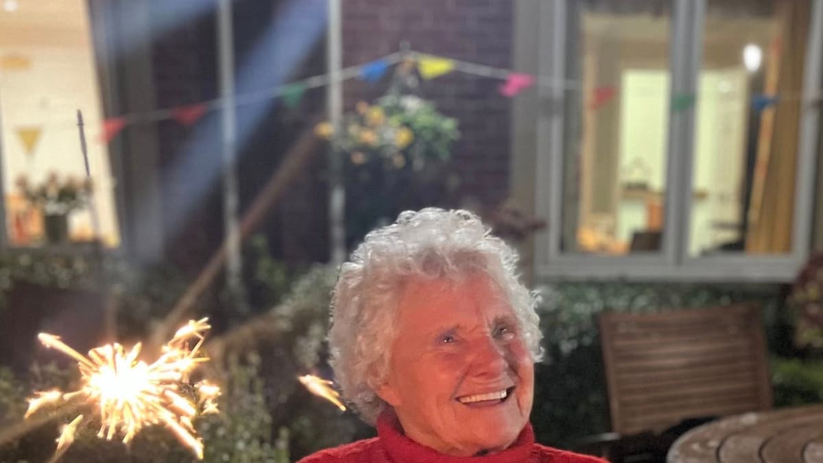 "Never too old to sparkle", say members of Kingfisher Lodge care centre in Saltford on bonfire night