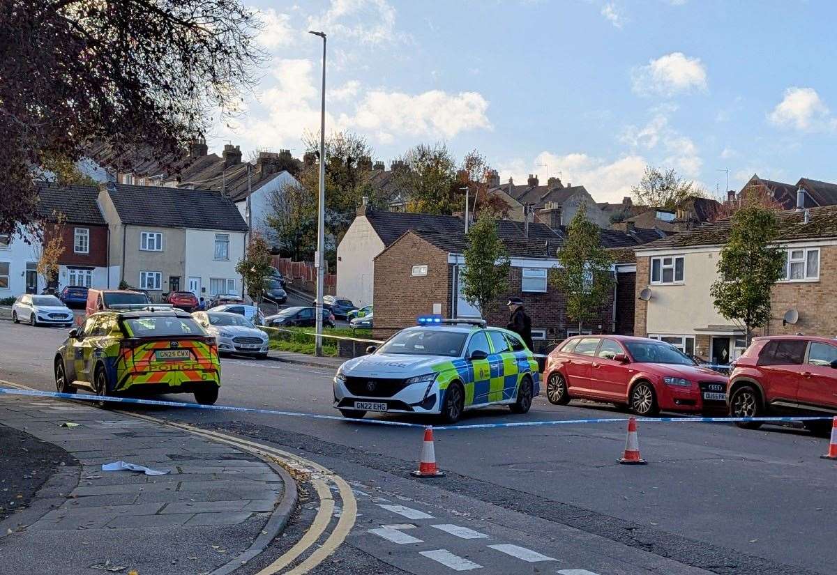 Woman arrested in murder probe as man dies in suspected stabbing at house in Castle Road, Chatham