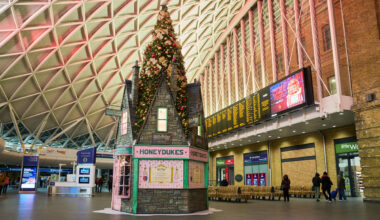 A Magical Christmas Tree Inspired By The Wizarding World Of Harry Potter Has Appeared In London