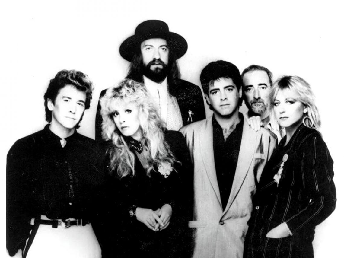 From left: Rick Vito, Stevie Nicks, Mick Fleetwood, Billy Burnett, John McVie, Christine McVi