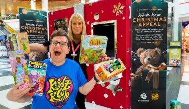 White Rose and Kidz Klub deliver festive cheer to Leeds families