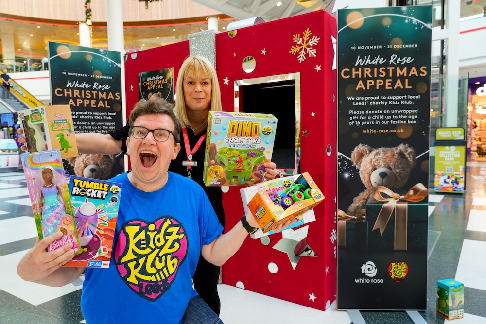 White Rose and Kidz Klub deliver festive cheer to Leeds families