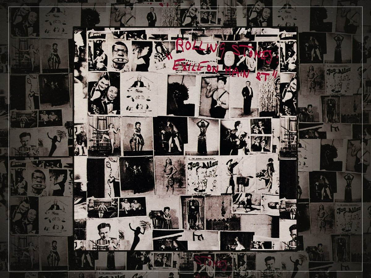 Who are the people on the 'Exile on Main St' album cover?