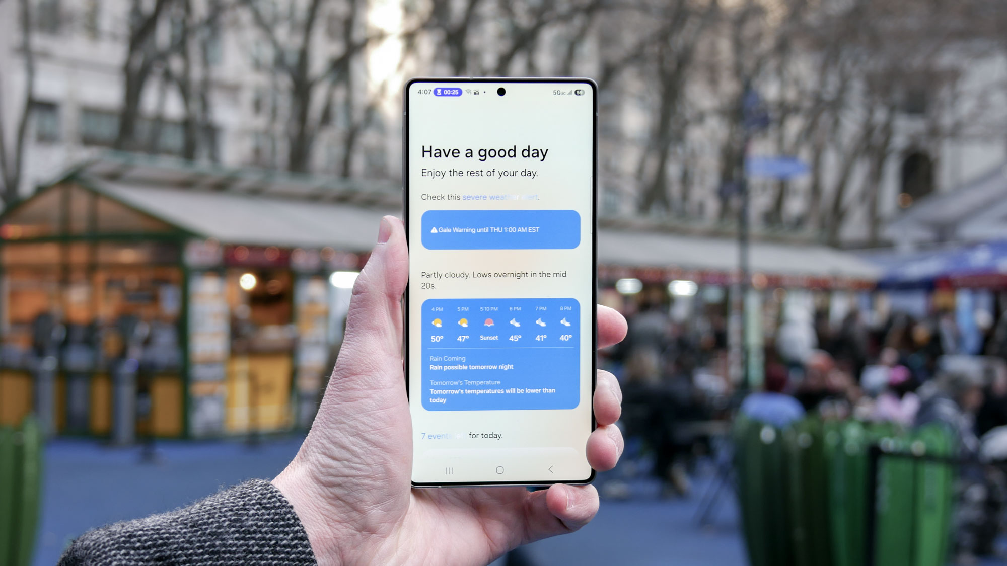Daily summary on the Galaxy S25 Ultra