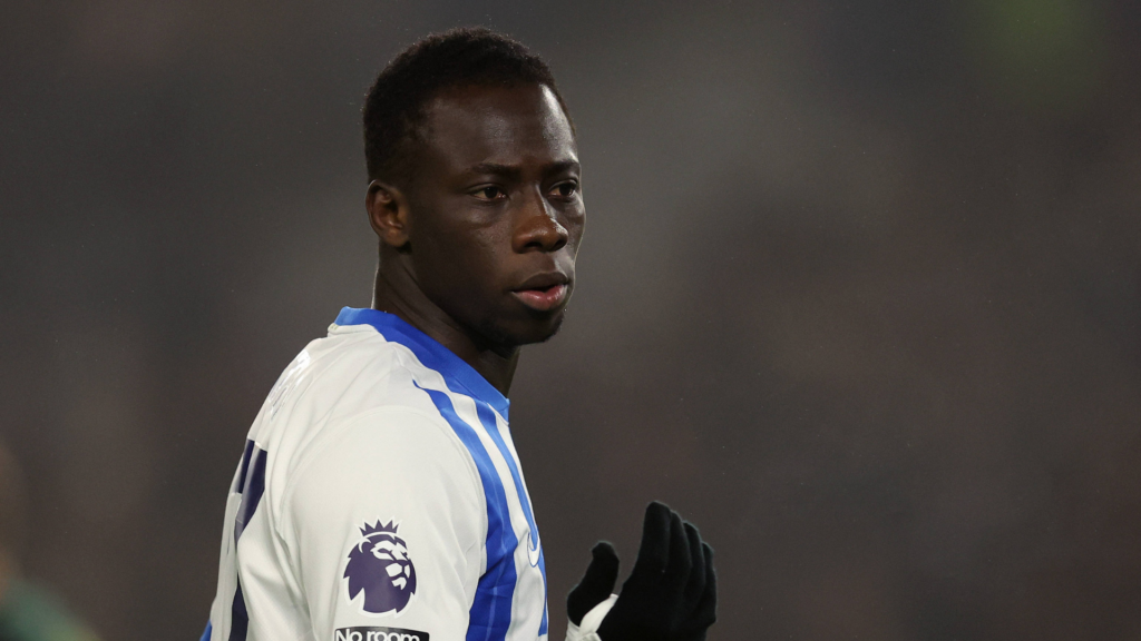 Yankuba Minteh in action for Brighton