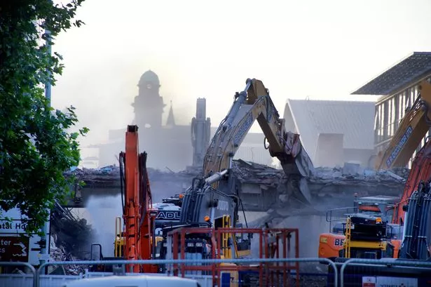 Demolition of Oxford Road footbridge and precinct