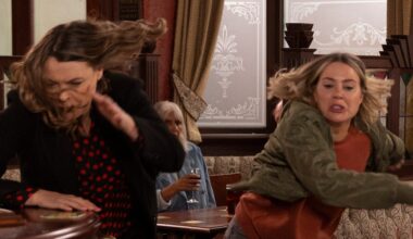 Tracy's taunts lead to a shock showdown with Abi