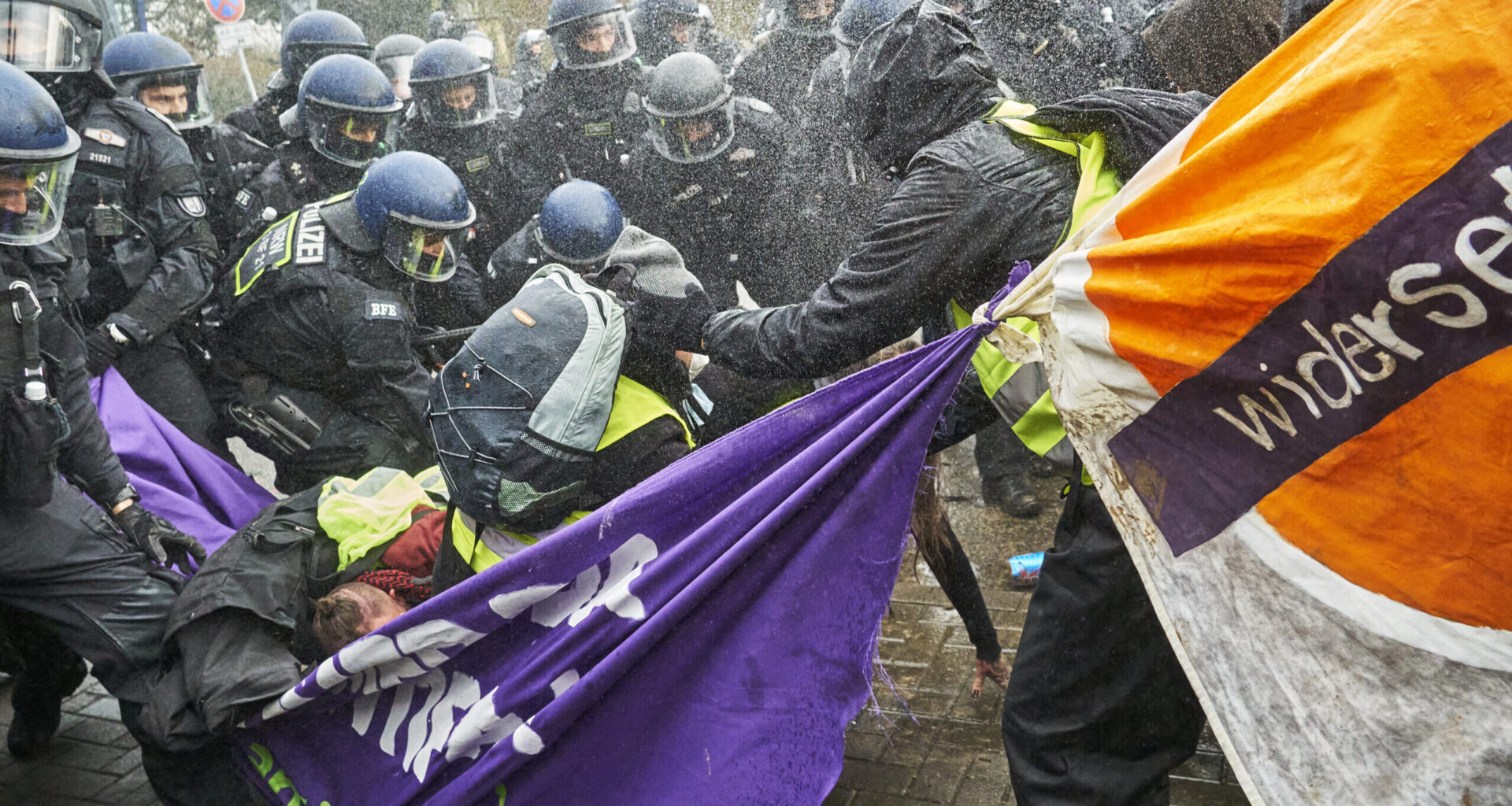 Antifa Rioters Assault Police in Germany at Protest Against AfD Youth Organization