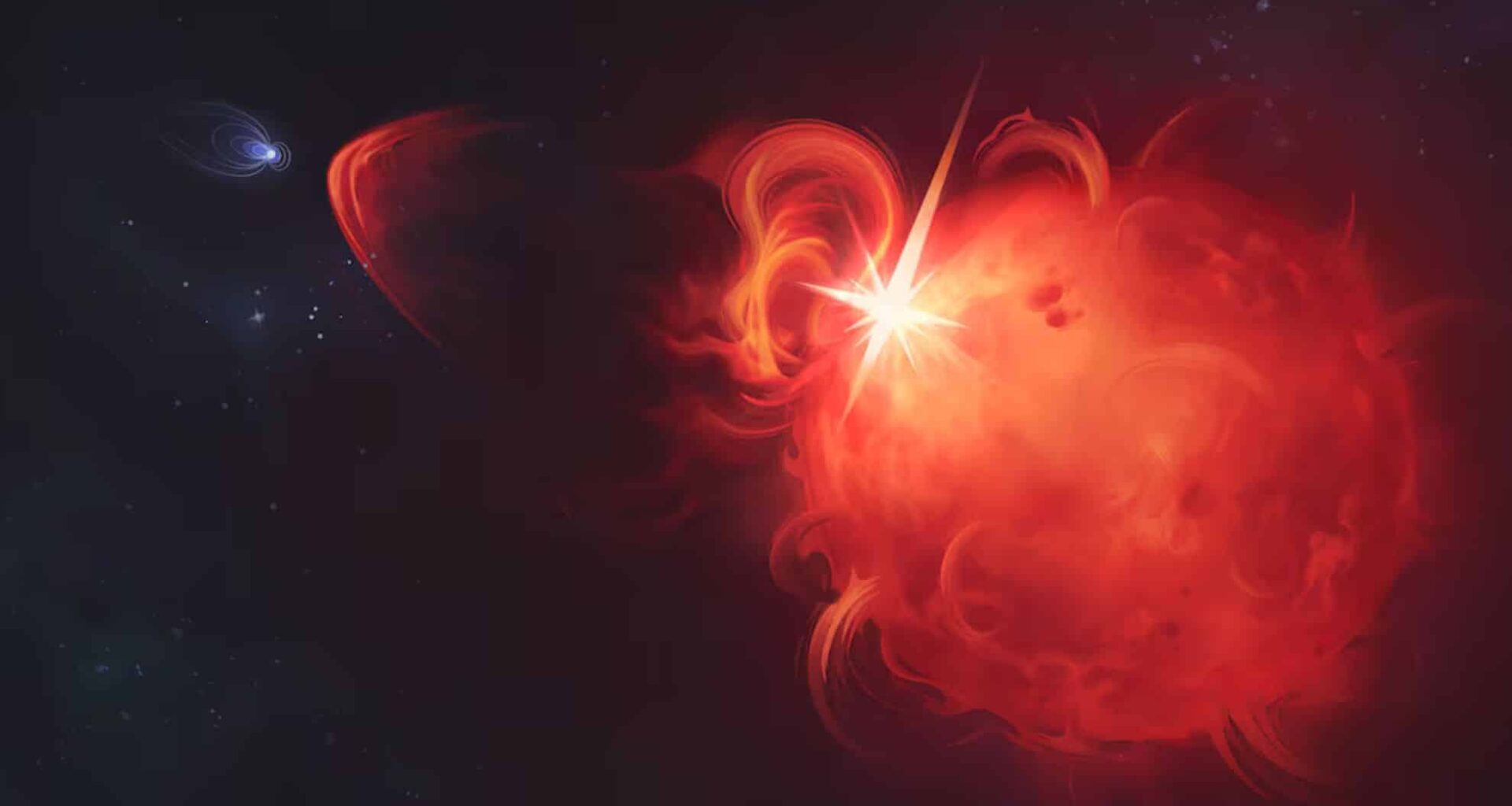Artistic Illustration Of A Coronal Mass Ejection Around Another Star.