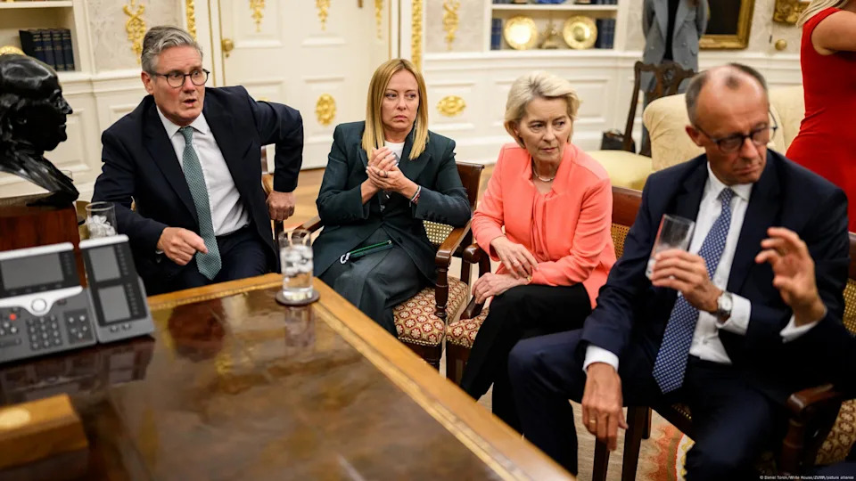 Europeans have long been discussing the use of frozen Russian assets to help Ukraine rebuild and defend itself<span class="copyright">Daniel Torok/White House/ZUMA/picture alliance</span>