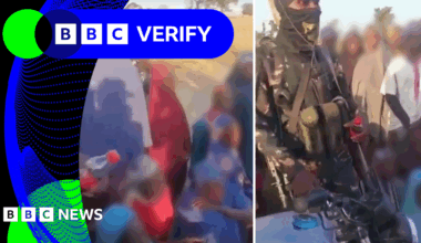 BBC Verify Live: New video shows Nigeria gunmen with kidnapped girls