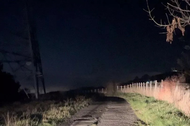 I wasn't too keen on heading down this public footpath alone -Credit:Lyra Auld
