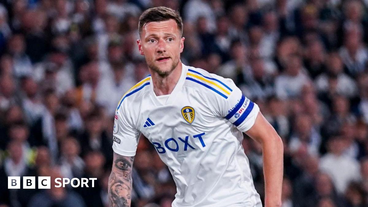 Liam Cooper in action for Leeds United against Norwich City in May 2024