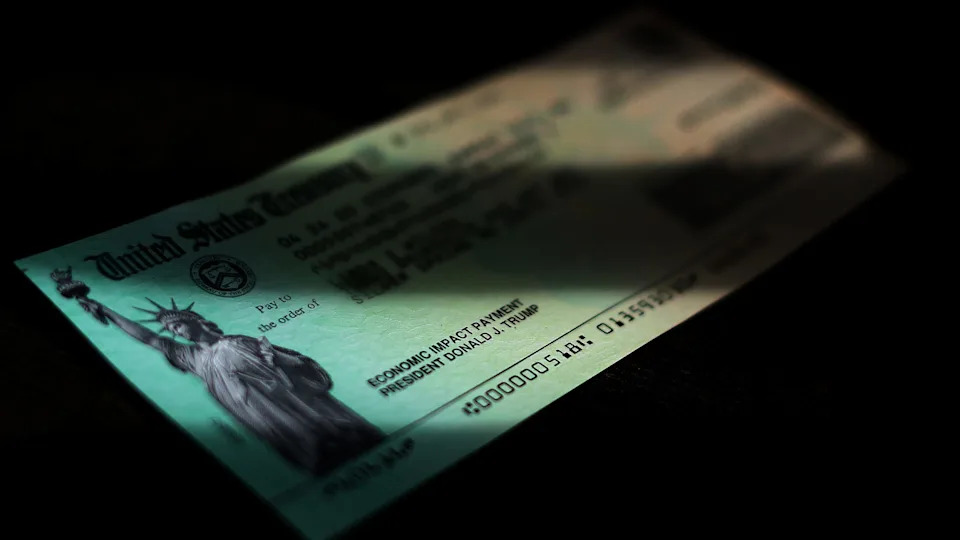 President Donald Trump's name appears on COVID-19 economic assistance checks sent to citizens across the country in April 2020.