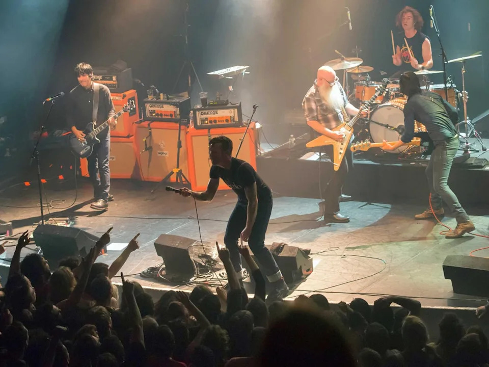 Doors opened for the Eagles of Death Metal show (pictured) at 9pm. Forty minutes later, gunmen stormed the concert hall (Marion Ruszniewski/AFP/Getty Images)