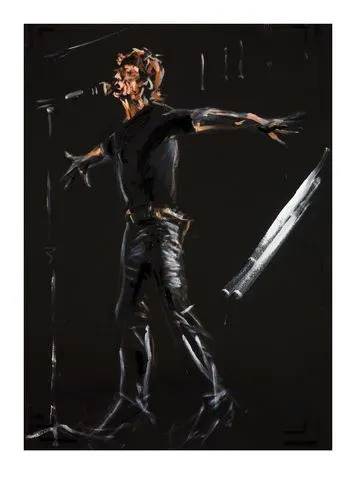 Ronnie Wood Ronnie Wood's painting of Mick Jagger