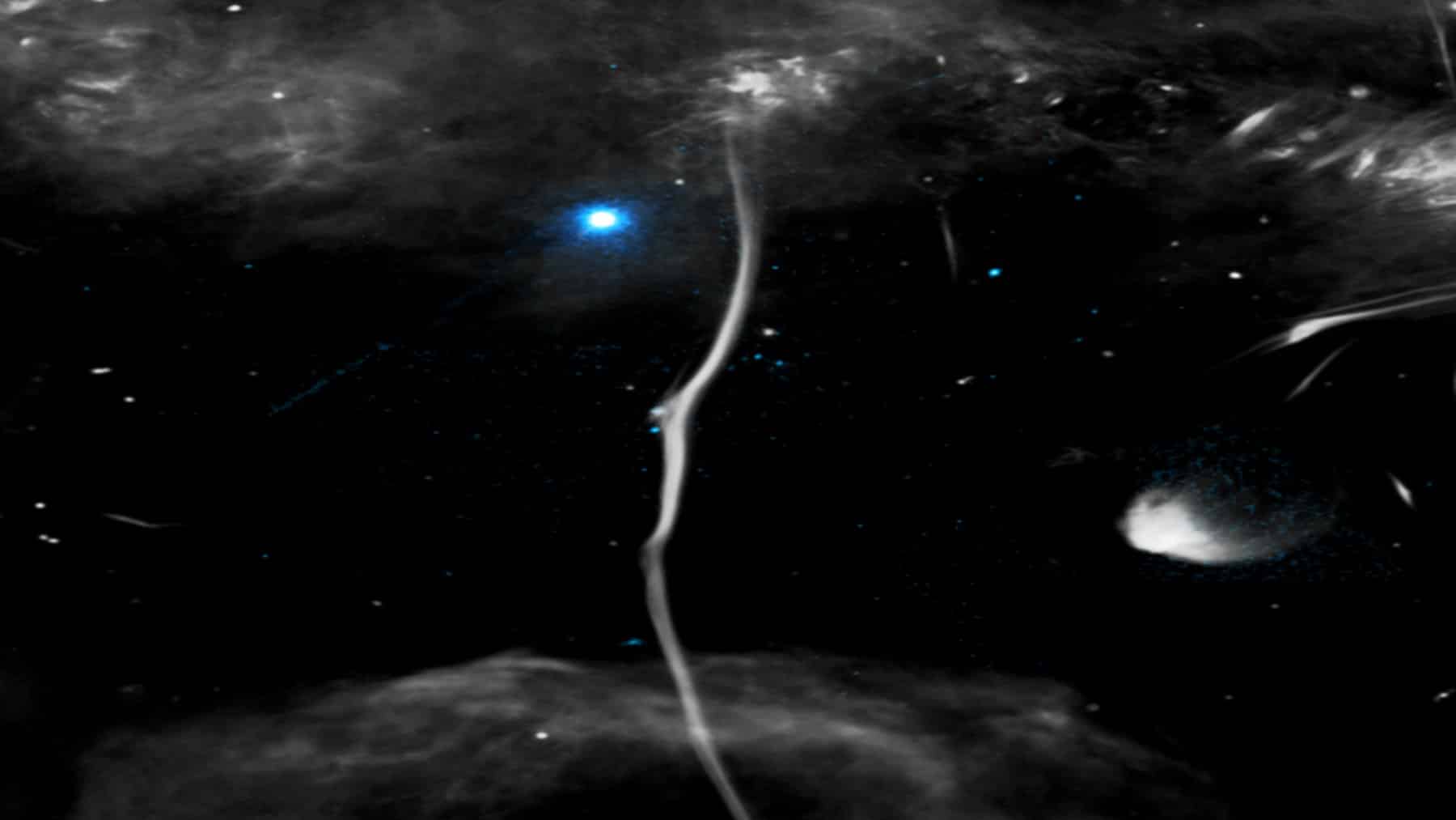 Milky Way galaxy with detected break