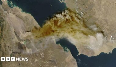Samir Shah gestures as he speaks while looking towards the camera in the UK Parliament hearing on 24 November.