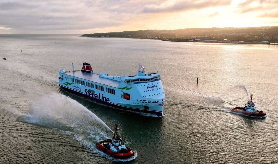 Stena Line's latest freight vessel, the Stena Futura