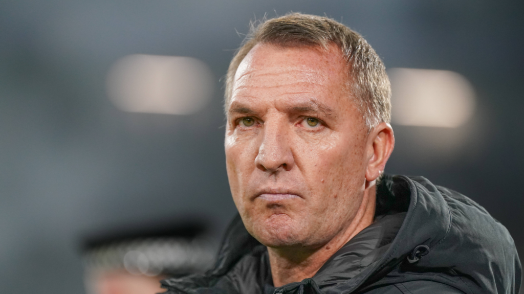 Brendan Rodgers looking gloom