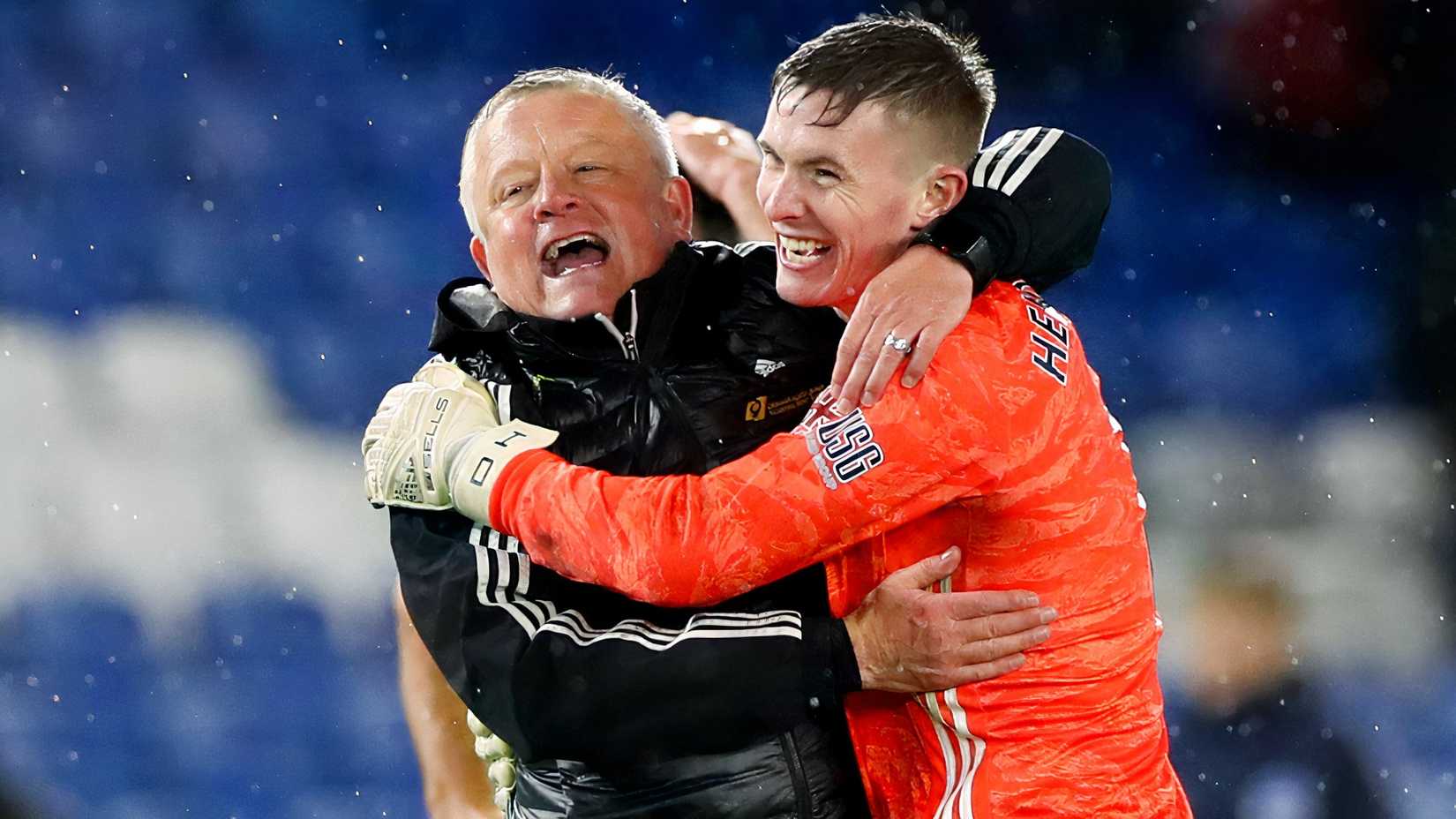 Chris Wilder and Dean Henderson for Sheffield United