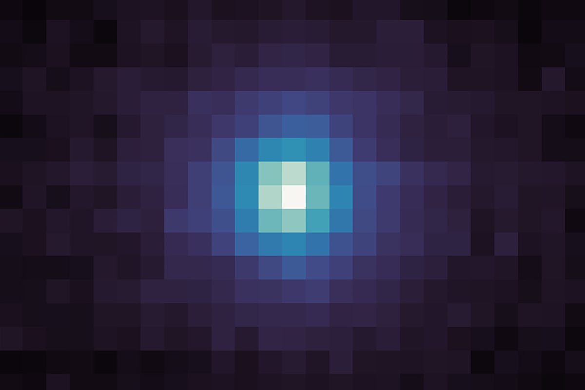 Ultraviolet image showing the coma around comet 3I/ATLAS as seen on 9 October 2025 by NASA