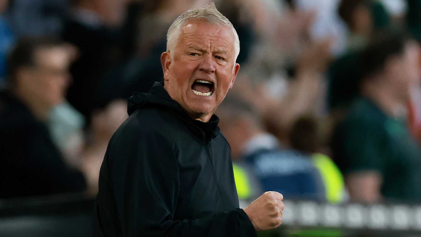 Chris Wilder celebrating