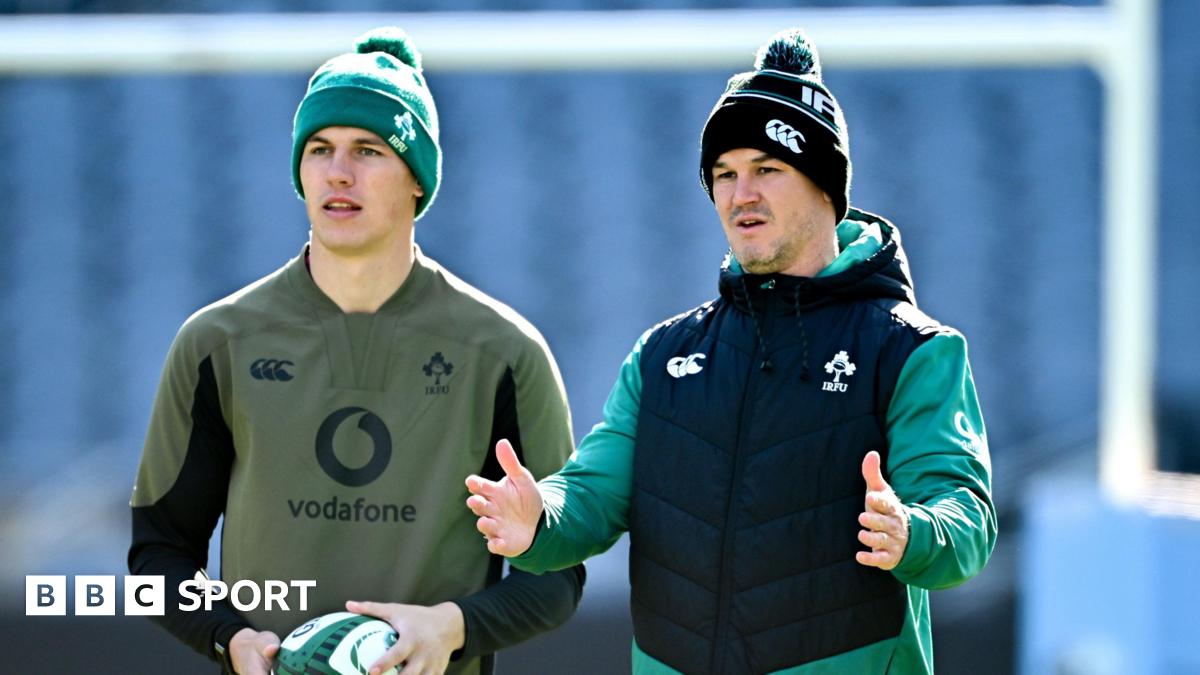 Sam Prendergast and Johnny Sexton