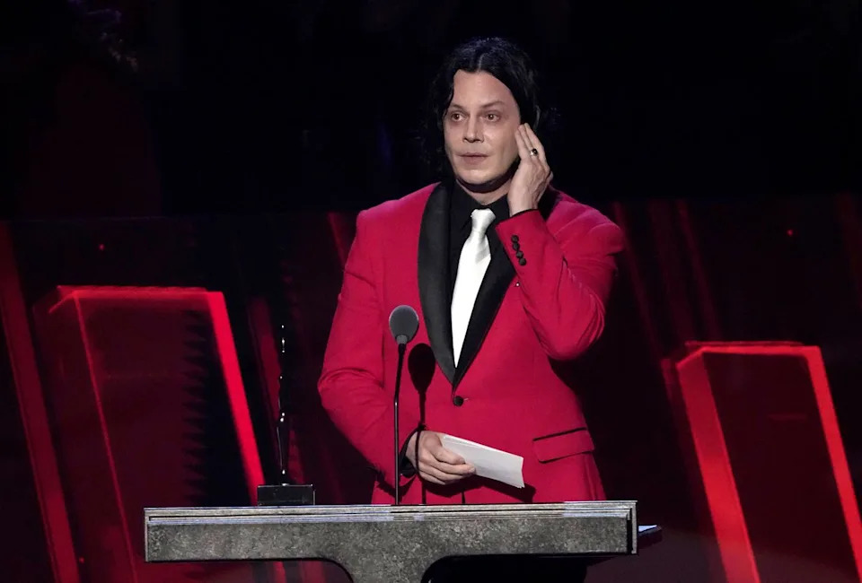 Jeff Kravitz/FilmMagic Jack White of The White Stripes at the 2025 Rock & Roll Hall of Fame Induction Ceremony