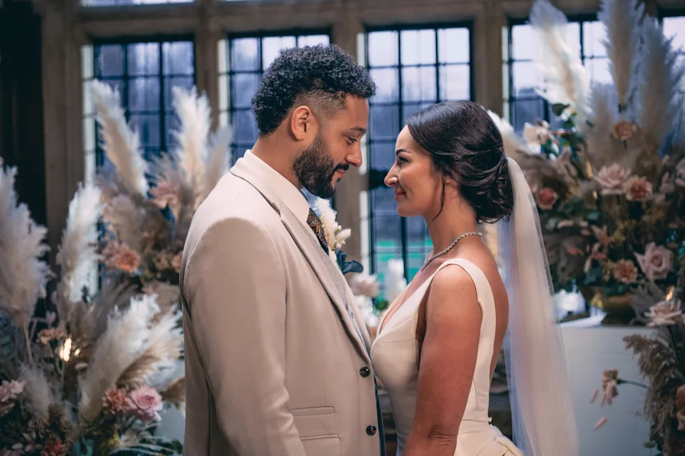 Rebecca and Bailey fell in love on Married at First Sight UK. (Channel 4)