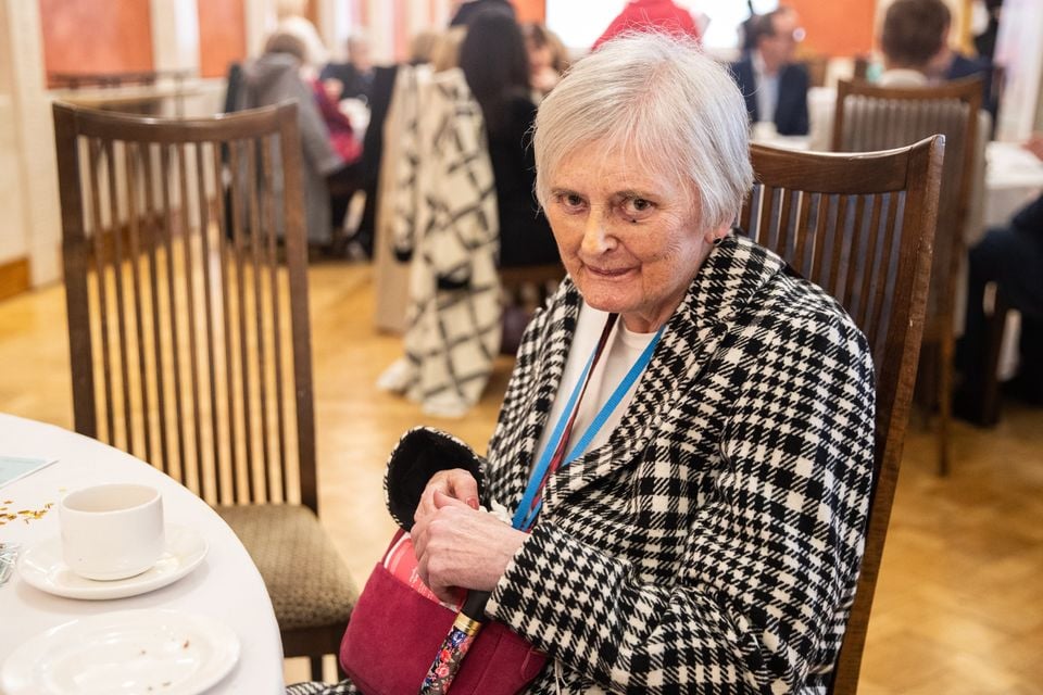 Service user Sandra Brown at Stormont where Rosie’s Trust celebrated its 10-year anniversary (Luke Jervis/Belfast Telegraph)