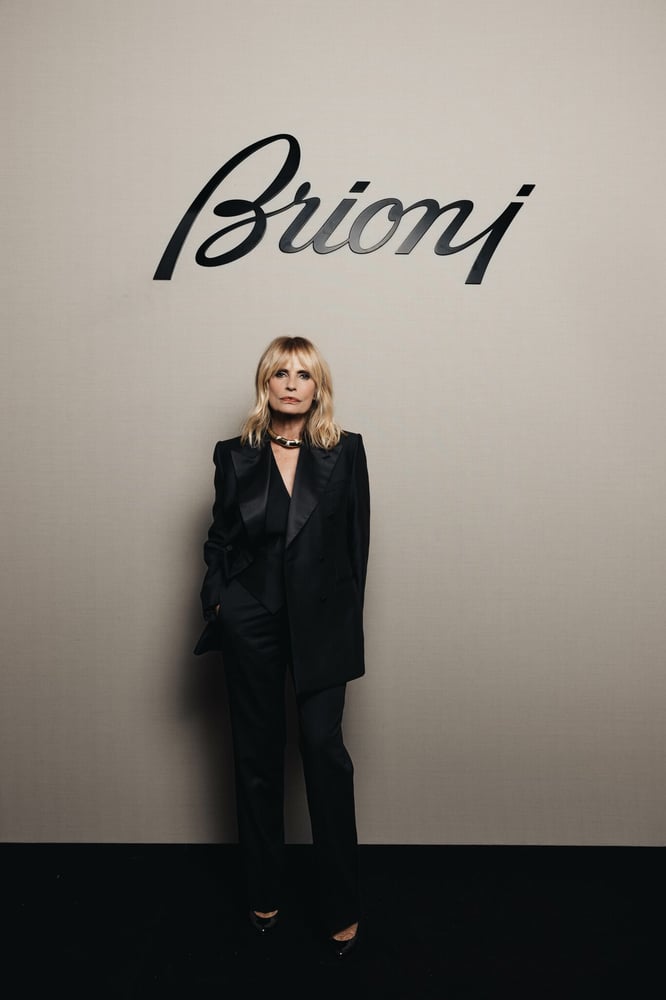 Isabella Ferrari was one of the many distinguished guests at Brioni's special event