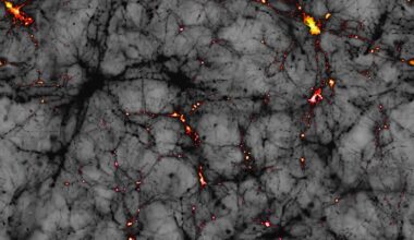 Dark matter, conceptual illustration.