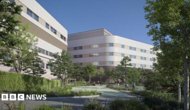 An artist's impression of the proposed Acute Hospital at Overdale in Jersey.