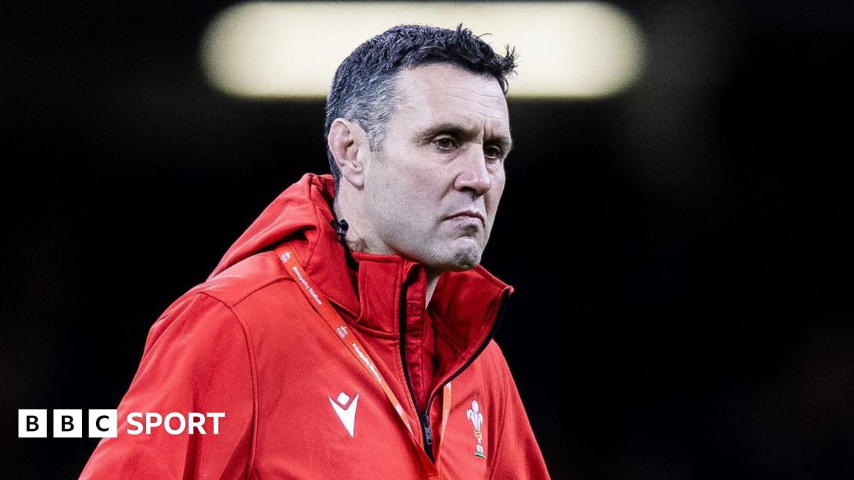 Stephen Jones, wearing a Wales coaching jacket, ahead of a match at the Principality Stadium in 2021