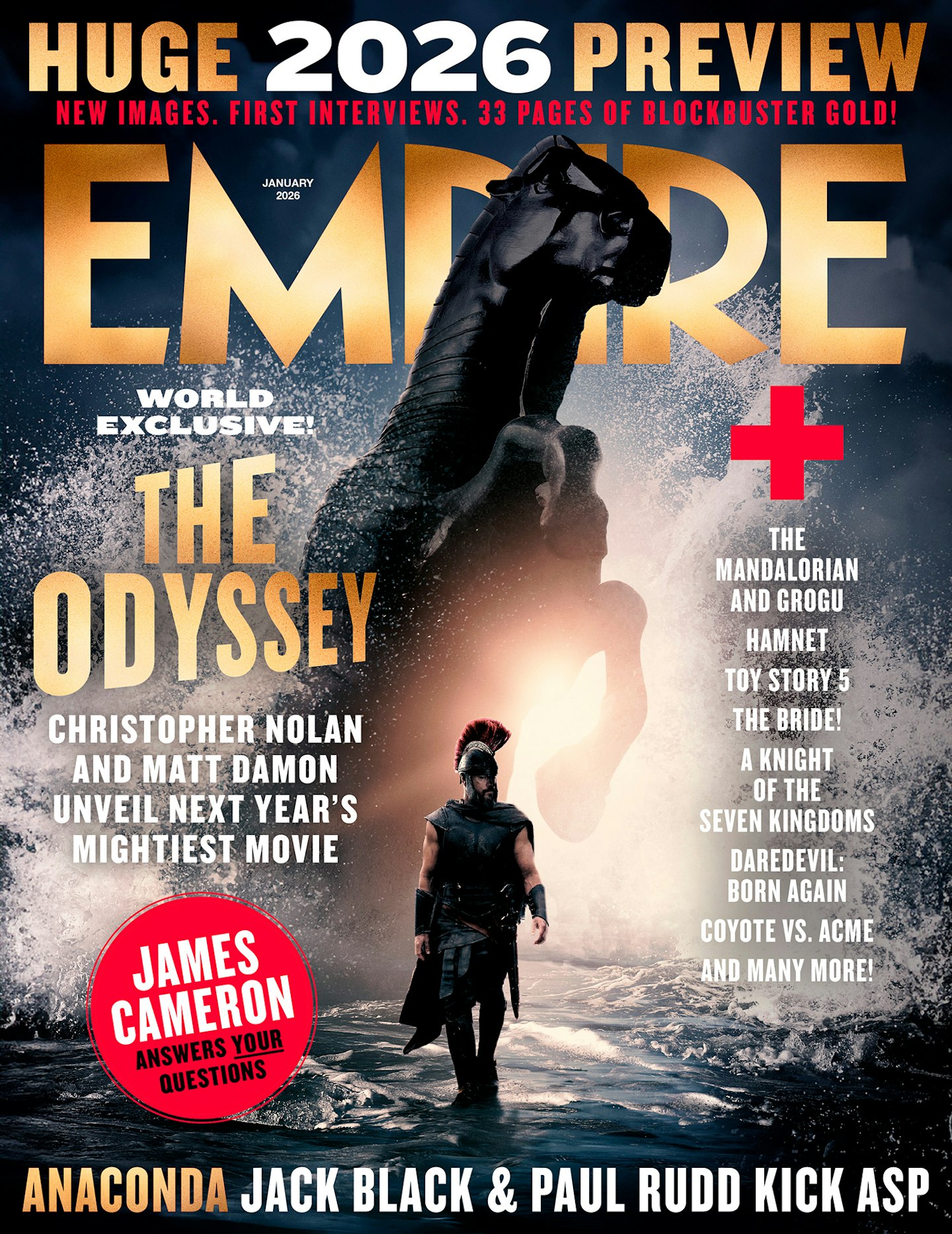 Empire – January 2026 issue – The Odyssey cover