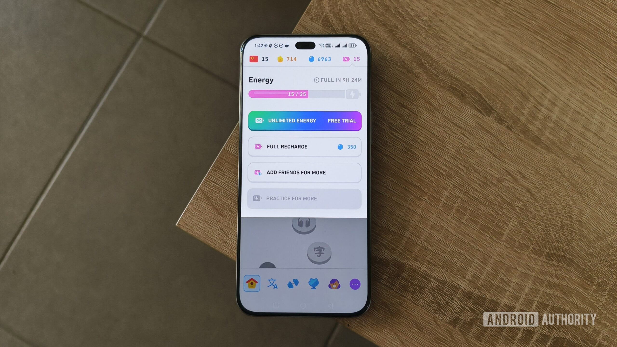 energy recharge options in the duolingo app energy recharge options in the duolingo app