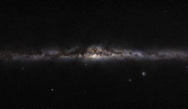 Panoramic view of the Milky Way galaxy taken by the ESO's GigaGalaxy Zoom project. Credit: ESO/S. Brunier