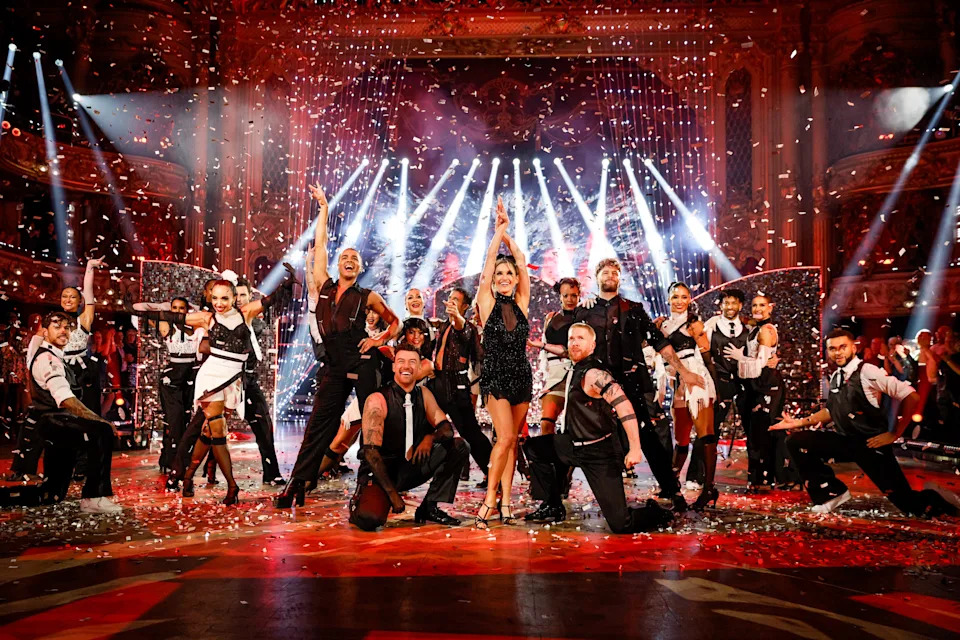Strictly finalists Ashley Roberts, Danny Mac, Jay McGuiness and Layton Williams returned for Blackpool Week 2025. (BBC)