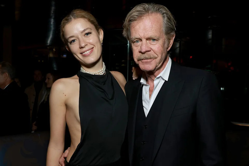 Jason Mendez/Getty Georgia Grace and William H. Macy at The Running Man New York Premiere Reception at Lincoln Ristorante on November 9, 2025