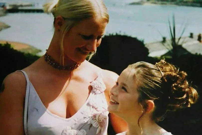 Michaela with her mum