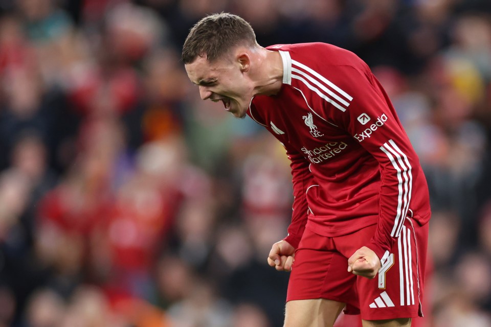 Florian Wirtz reacts during Liverpool's clash with Atletico Madrid