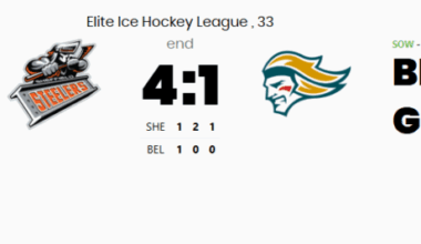 Greenfield Shines as Sheffield Down Giants 4–1 – Sheffield Steelers