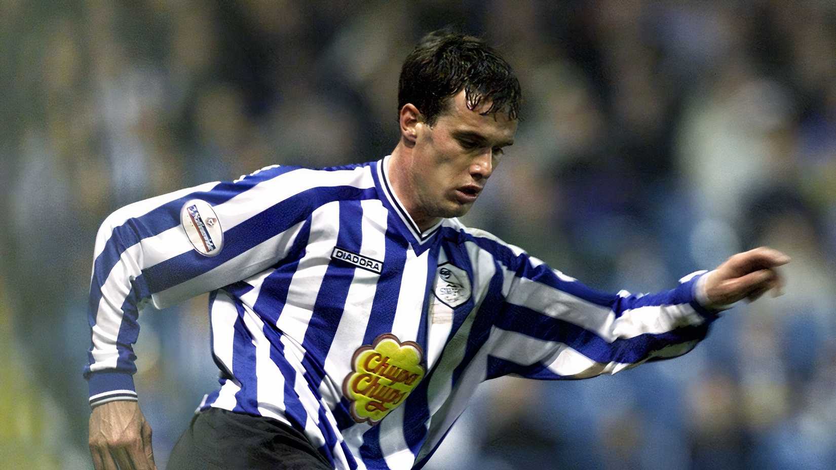 Gerald Sibon playing for Sheffield Wednesday